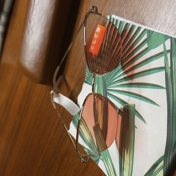 💕GARRETT LEIGHT💕 Pershing Glasses RG-DV Rose Gold Dove Frame Pink Gradient NWT - Picture 9 of 12